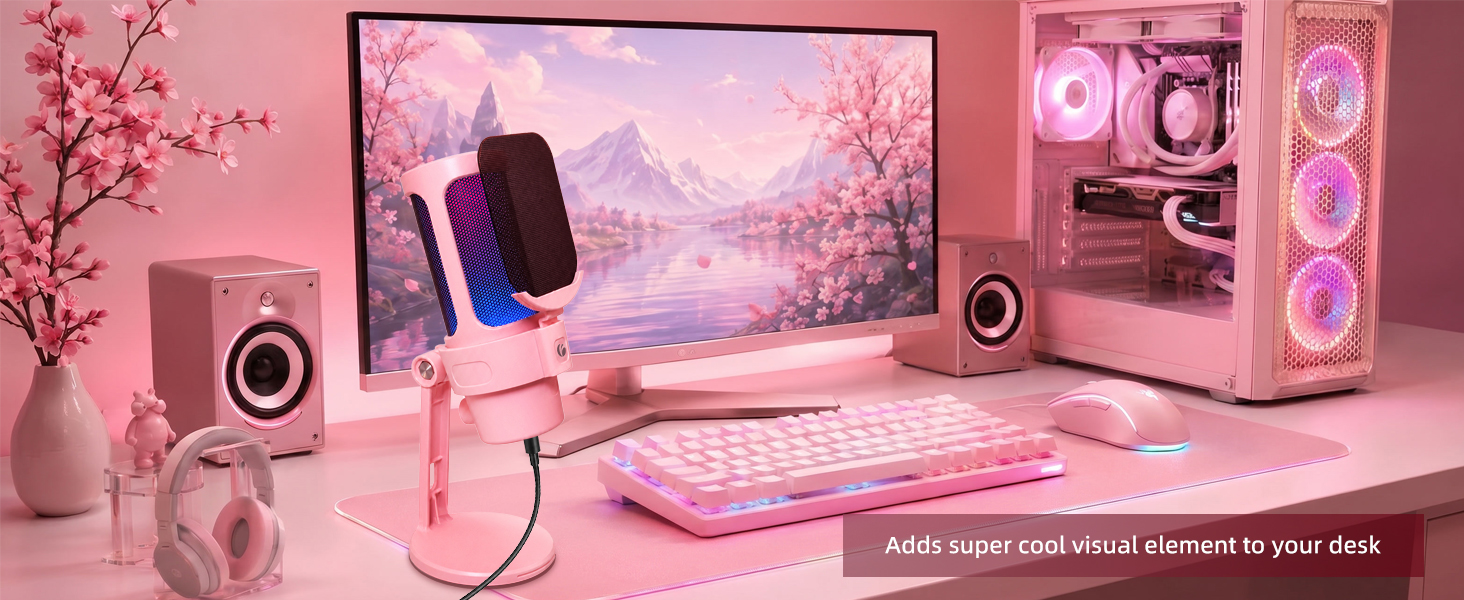 Gaming Microphone Pink
