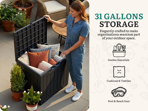 31 gallon deck box