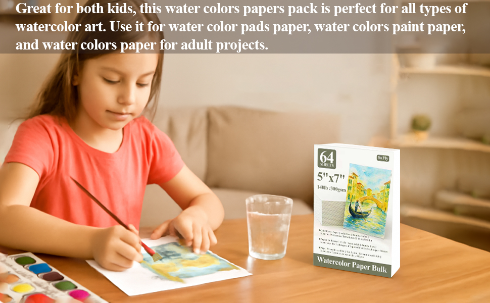 water color paint paper pads for kids