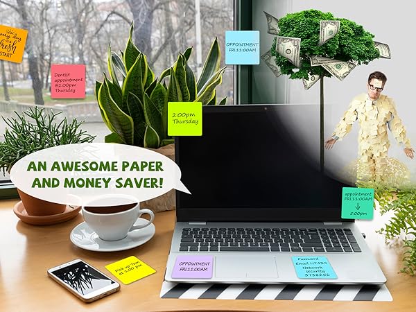 JJPRO Reusable Sticky Notes