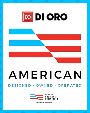 DI ORO. Support American Businesses Member. American Designed. American Owned. American Operated.