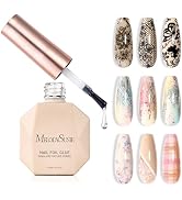 MelodySusie Nail Foil Glue Gel, 15ML Soak Off LED/LUV Foil Transfer Adhesive for Nail Art, Profes...
