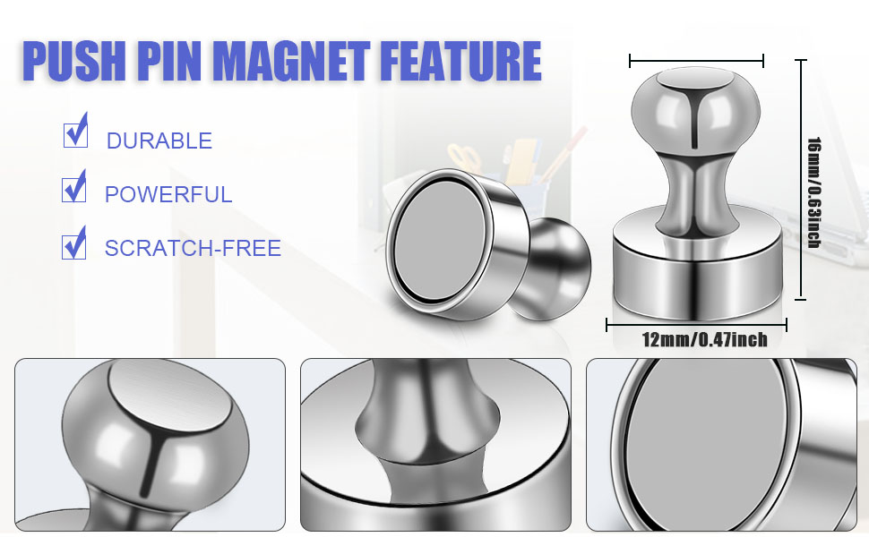 push pins magnets