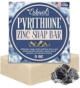 Pyrithione Zinc Soap Bar for Face & Body, 4oz | 2% ZnP Bar Soap Skin Repair Cleanser for Acne, Ro...