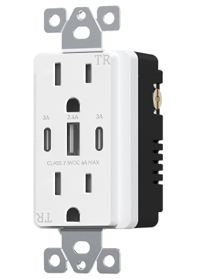 usb c outlet 30w receptacle
