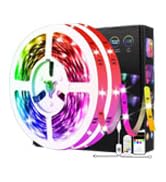 GLPE LED Strip Lights with USB Powered, 16.4ft Bluetooth LED Light Strips,Smart App and Remote Co...