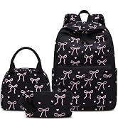 LEDAOU Kids Backpack for Girls Backpacks with Lunch Box, Lightweight Bookbag Set Elementary Middl...