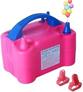 Electric Balloon Pump, Portable Electric Balloon Blower 110V 600W Dual Nozzle Balloon Air Pump Ba...