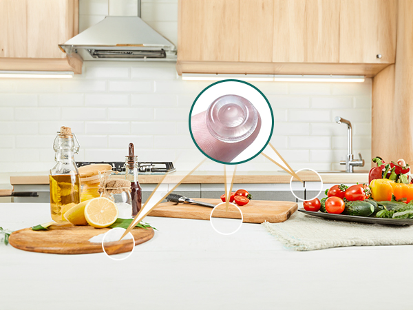 cutting board rubber feet cabinet door bumper