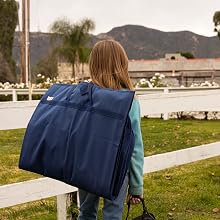 Navy Blue Garment Bag