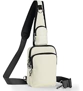 Keanoo Sling Bag, Crossbody Bag with Zipper Lock, RFID & Water Resistant for Women and Men Small ...