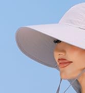 Sun Hat For Women with Ponytail Hole Neck Flap