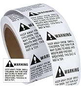 Super Sticky 2 Pack Suffocation Warning Labels. Bulk 1000pc. Perforated 2x2 in Self Adhesive, Kee...