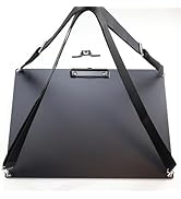 Black Metal Aluminum Landscape Clipboard, A3 (12.6 "X17.7") Horizontal Clipboards with 2 Dedicate...