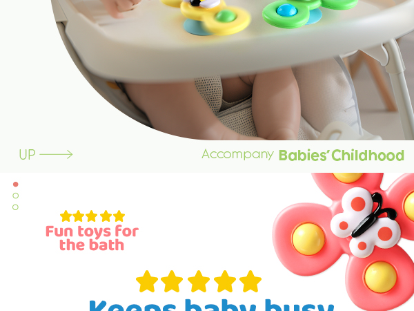 3PCS Suction Cup Spinner Toys