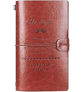 Gifts For Dad, To My Dad Refillable Notebook Vintage Leather Journal, Dad Christmas Birthday Vale...