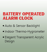 U-Trak Digital Alarm Clock Battery Operated