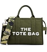 The Tote Bag For Women,Womens Tote Bags with zipper,Canvas Tote Purse Can shoulder/crossbody,Hand...