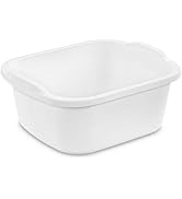 Plastic Wash Tub Dishpan Basin and Foot Bath for Soaking Feet, Laundry Hand Wash Bucket, Dish Pan...