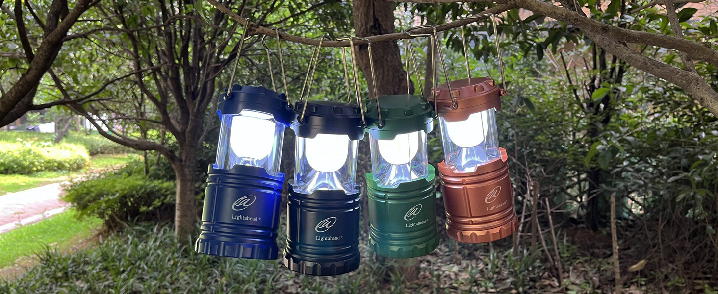 Power Outages, Multicolored dimable Folding Camping Lantern Lightweight Waterproof