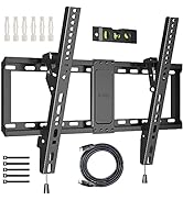 BONTEC Tilt TV Wall Mount for Most 37-85 Inch LED LCD OLED Flat Curved Screen TVs, Low Profile TV...
