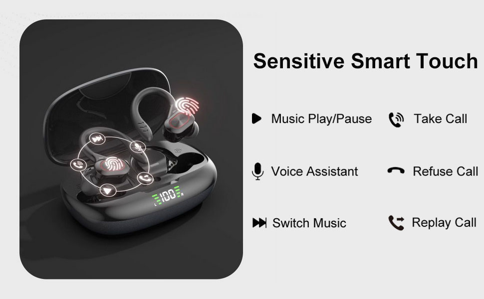 Écouteurs sans fil Bluetooth HD Smart Noise Cancellation