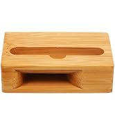 Mikikit Bamboo Phone Holder Wood Phone Holder Phone Sound Amplifier Phone Bamboo Bracket