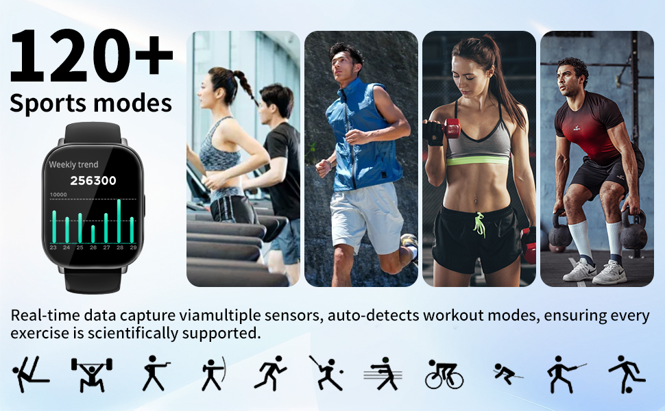 120+ sports modes