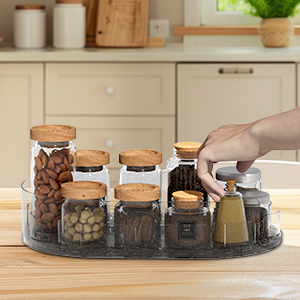 lazy susan spice rack