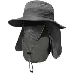 2 Pieces Men's Wide Brim Fishing Hat