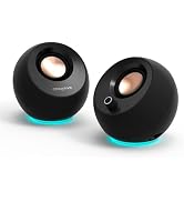 Creative Pebble Pro, 2.0 USB-C Desktop Speakers, RGB, Black | 2.0 desktop speakers, Bluetooth, US...