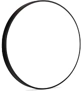 COTULIN 24 Inch Black LED Flush Mount Ceiling Light,Modern Large Round Ceiling Lighting Fixture,4...