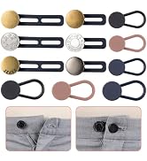 ZENGLU 12-Pack of Extenders for Jeans, Pants Waist Button Extender Fantastic Extender for All Tro...