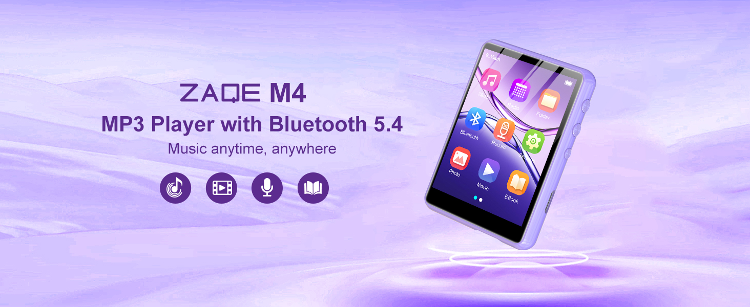 128GB MP3 Player with Bluetooth 5.4