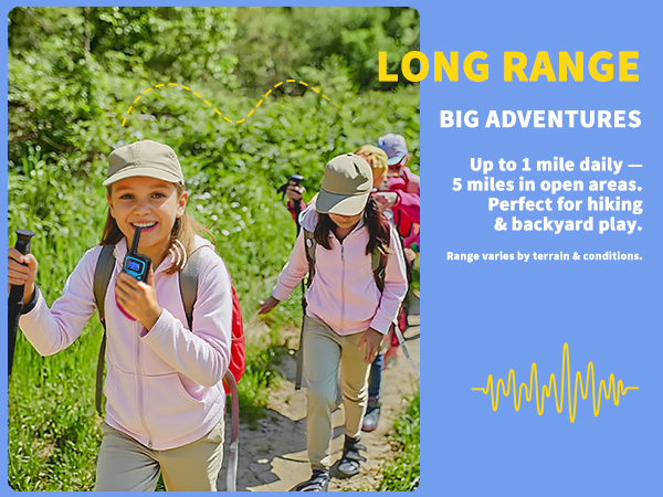 walkie talkies long range
