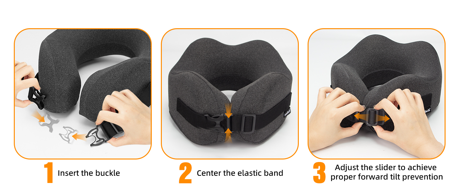 Neck Pillow Airplane Travel Set Pure Memory Foam Travel Neck Plane for Long Flights Essentials