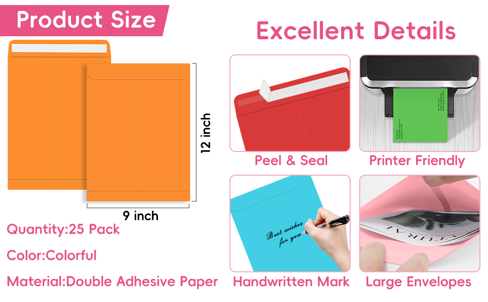 9x12 envelopes