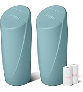 Car Trash Can Bin with Lid-2 Packs Car Garbage Can Cup Holder-Dark Green Mini Leakproof Vehicle T...