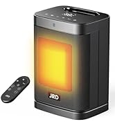 1500W PTC Space Heater Indoor with 80°Oscillation, Thermostat, 12h Timer, Fast Heat, Eco Mode, Re...