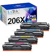 206X Toner Cartridges 4 Pack High Yield Replacement for HP 206X 206A to Use with HP Color Pro MFP...
