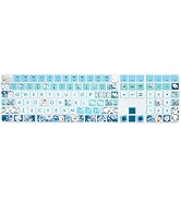 WSLUCKO Keyboard Cover Skin for 2021 New Apple iMac Magic Keyboard (Model: A2520) with Numeric Ke...
