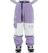 HIGH EXPERIENCE Ski Pants Snow Snowboard Pants Waterproof Insulated Baggy Windproof Hiking Winter...