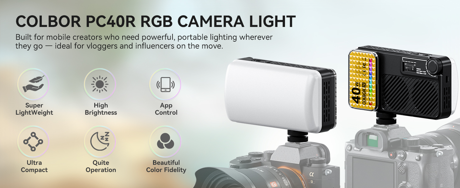 ideal for vloggers and influencers on the move