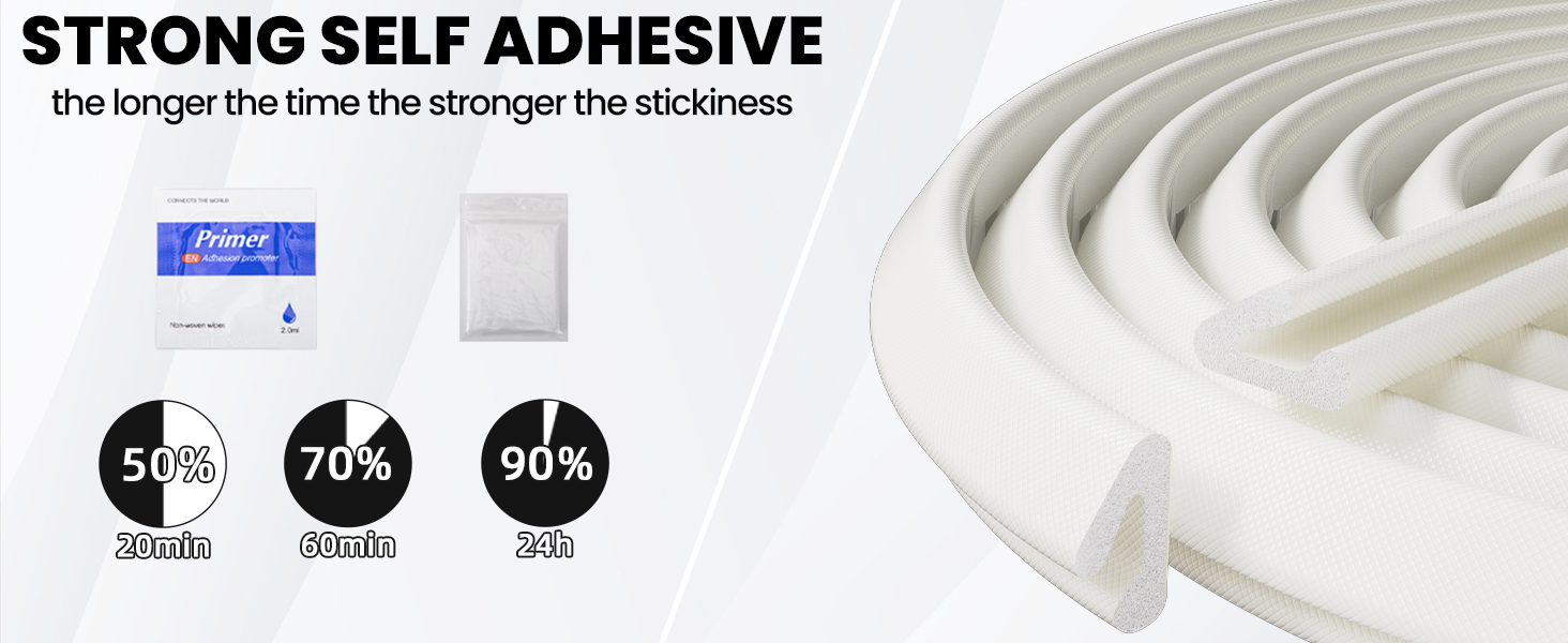 Weather Stripping Door Seal - Self Adhesive Weather Strip V Shaped Seal Strip