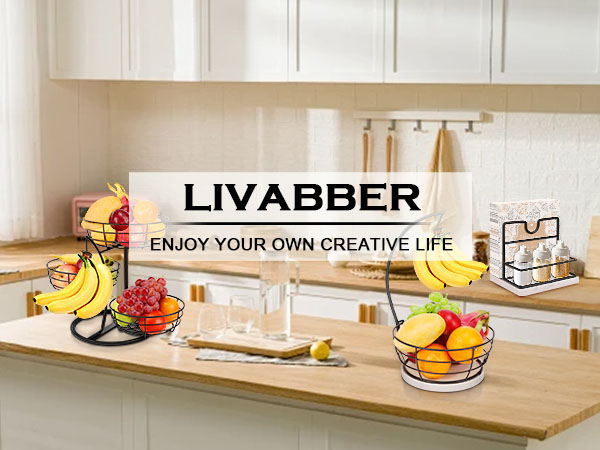 Livabber Countertop Fruit Basket