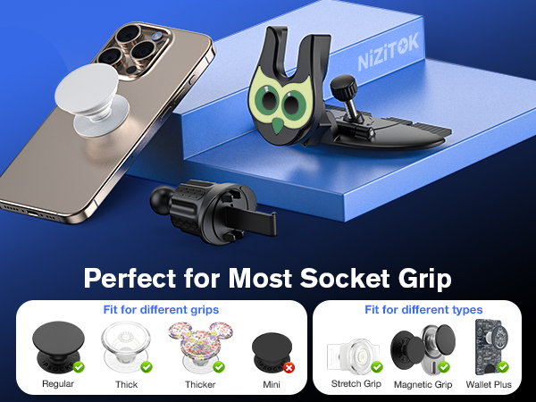 pop socket phone mount for car