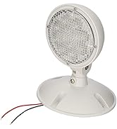 Morris Products Remote Emergency Light Head – Single Head LED Lamp, Weatherproof Emergency Exit L...