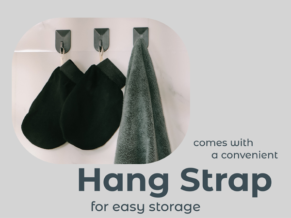 convenient hang strap for easy storage