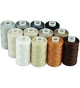 Simthread 12 Multi Colors All Purposes Cotton Quilting Thread 50s/3 Thread for Piecing Sewing etc...