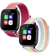 2 Pack Nylon Replacement Bands Compatible with AT&T amiGo Jr Watch/Cosmo JrTrack 5/4/3/2 SE/2/1 J...